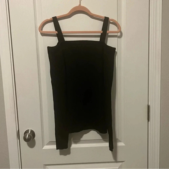 NWT Elie Tahari Cold Shoulder Sweater Black Size XL - Picture 9 of 11